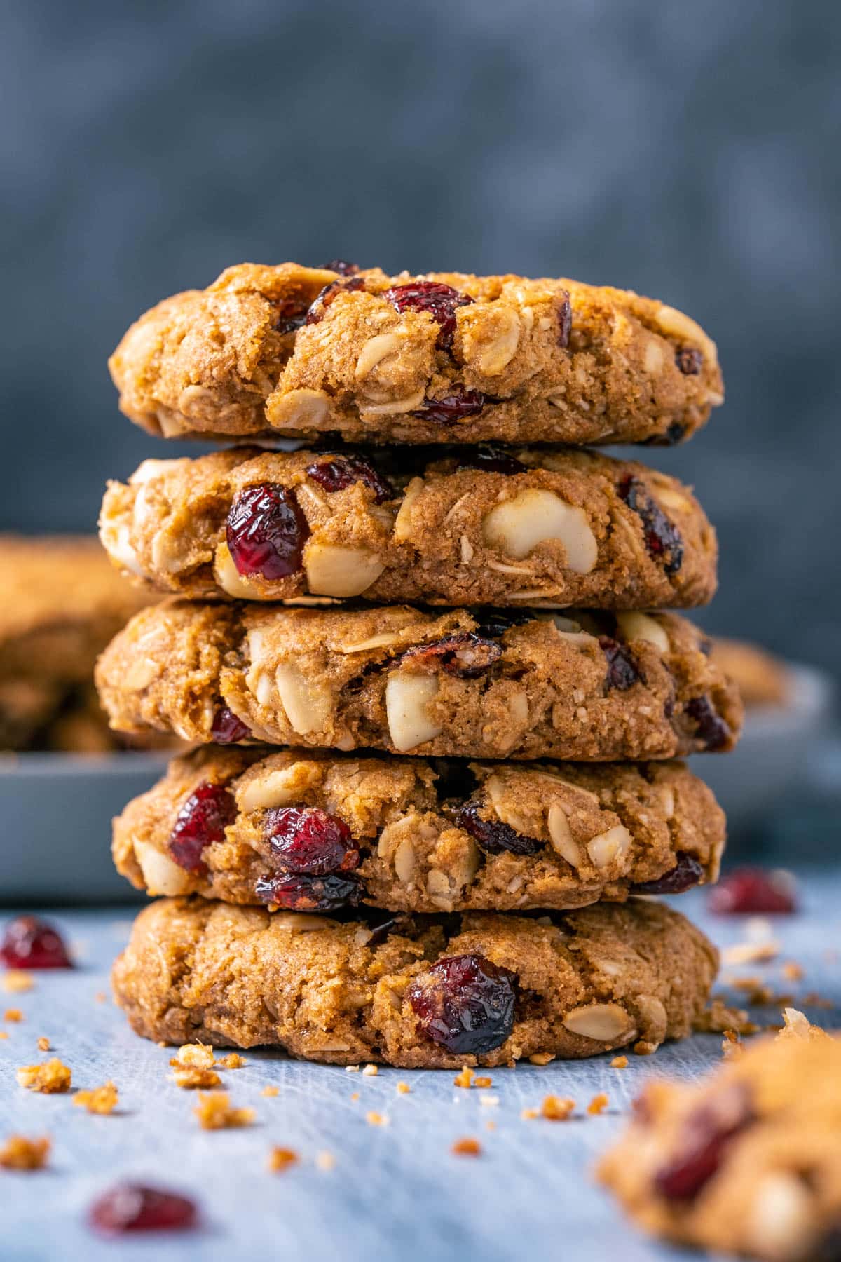 Cookies in a stack.